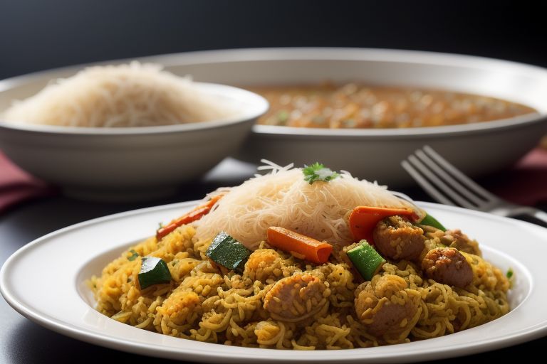 Shavige Uppittu, a savory dish made from roasted vermicelli with spices and vegetables